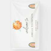 Banderoles Ray Of Sunshine Rainbow Welcome Baby shower D'Été (Vertical)