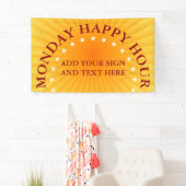 Banderoles Rayons Radiaux dégradés - orange jaune + vos idées (En situation)