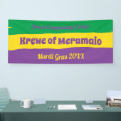 Banderoles Rayures de mardi gras avec le texte fait sur (Salon professionnel)