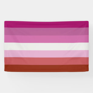 Banderoles Rayures du drapeau de fierté lesbienne