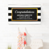 Banderoles Rayures licenciées de blanc de noir de (En situation)