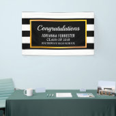 Banderoles Rayures licenciées de blanc de noir de (Salon professionnel)