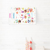 Banderoles Rebondissons l'anniversaire de enfant du parc de s (Insitu)