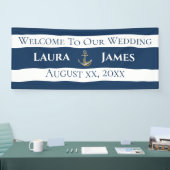 Banderoles Réception de mariage d'Ancres nautiques (Salon professionnel)