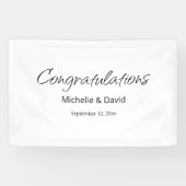 Banderoles Réception De Mariage De Boho Moderne Simple Script (Horizontal)