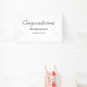 Banderoles Réception De Mariage De Boho Moderne Simple Script (Insitu)