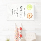 Banderoles reception de mariage Main Squeeze citron citrus pe (En situation)