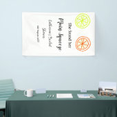 Banderoles reception de mariage Main Squeeze citron citrus pe (Salon professionnel)