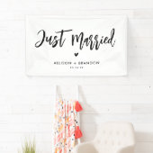 Banderoles Réception Mariée Moderne (En situation)