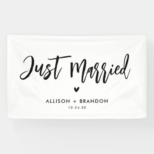 Banderoles Réception Mariée Moderne (Horizontal)