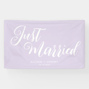Banderoles Réception Mariée Moderne Simple