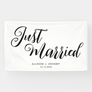 Banderoles Réception Mariée Moderne Simple