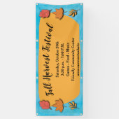 Banderoles Récolte de feuilles d'automne moderne (Vertical)