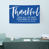 Banderoles Reconnaissance de l'enseignant bleu de script reco (Salon professionnel)