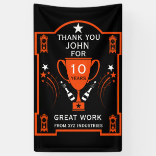 Banderoles Reconnaissance du service de longue durée