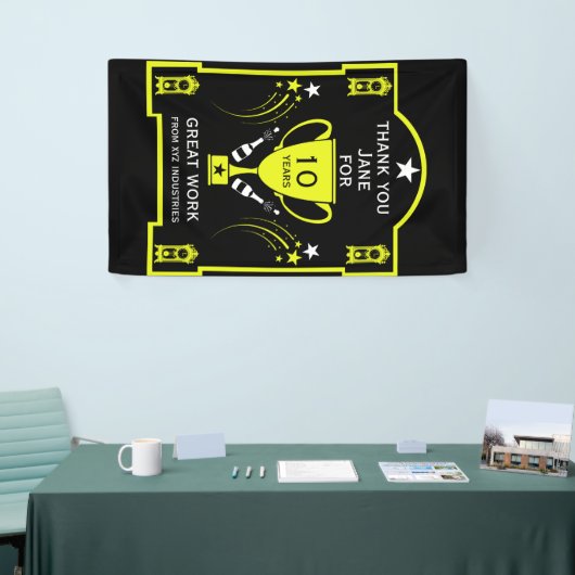 Banderoles Reconnaissance du service de longue durée (Salon professionnel)