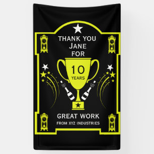 Banderoles Reconnaissance du service de longue durée