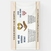 Banderoles Recruter maintenant Aide Employés Recherchés Perso (Vertical)