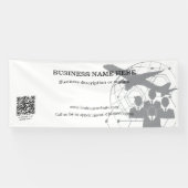 Banderoles Rectangle de code QR Boutique d'affaires intérieur (Horizontal)
