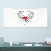 Banderoles Red Angel Coeur avec ailes (Salon professionnel)