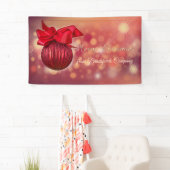 Banderoles Red Christmas Balls Bokeh Company (En situation)