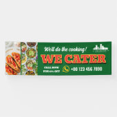 Banderoles Red Green We Cater Restauration Promo Logo Photo (Horizontal)