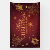 Banderoles Red Holidays Christmas party backdrop  (Verticale)