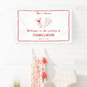 Banderoles Red Whimsical Frame That's Amore Italien Mariage (En situation)