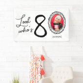 Banderoles Regardez qui est 80e photo anniversaire (En situation)