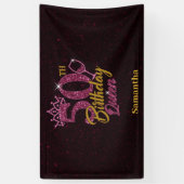 Banderoles Reine du 50e anniversaire (Vertical)