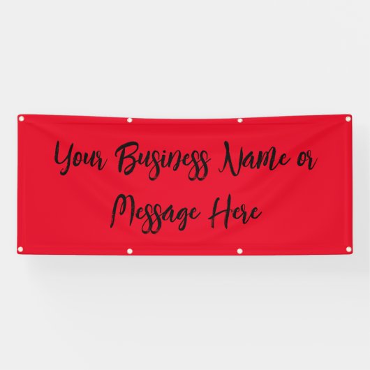 Banderoles "Remarkable Red" Banner with Text  (Horizontal)
