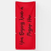 Banderoles "Remarkable Red" Banner with Text  (Vertical)