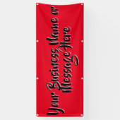 Banderoles "Remarkable Red" Banner with Text (Vertical)