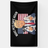 Banderoles Rendre les animaux en sécurité, sauver nos animaux (Vertical)