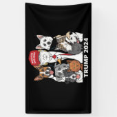 Banderoles Rendre les animaux en sécurité Trump 2024 Sauver n (Vertical)