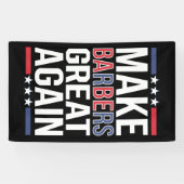 Banderoles Rendre les barbiers plus grands pour Trump 2024 (Horizontal)