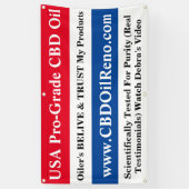 Banderoles Reno huile CBD (Vertical)
