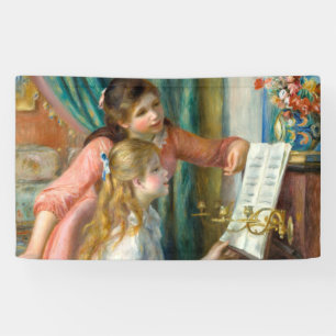 Banderoles Renoir Girls at the Piano Impressionism Painting