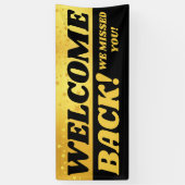 Banderoles Réouverture de l'étudiant de l'employé de Welcome