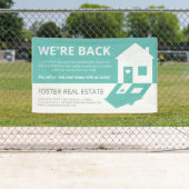 Banderoles Réouverture de l'immobilier moderne (En situation)