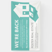 Banderoles Réouverture de l'immobilier moderne (Vertical)