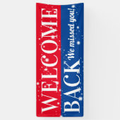 Banderoles Réouverture du client ou de l'employé de retour de (Vertical)