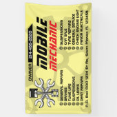 Banderoles Réparation automatique mécanique mobile modifiable (Vertical)