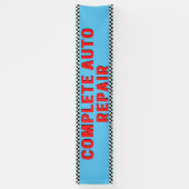 Banderoles Réparation automatique terminée À damiers indicate (Vertical)