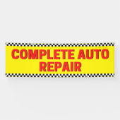 Banderoles Réparation automatique terminée À damiers indicate (Horizontal)