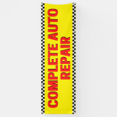 Banderoles Réparation automatique terminée À damiers indicate (Vertical)