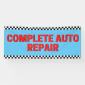 Banderoles Réparation automatique terminée À damiers indicate (Horizontal)