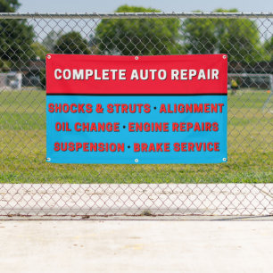 Banderoles Réparation automobile complète Suspension Freins M