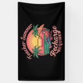 Banderoles Reprise d'été de l'enseignant obligatoire École de (Vertical)