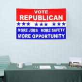 Banderoles Républicain de vote plus de travaux, de sécurité (Salon professionnel)